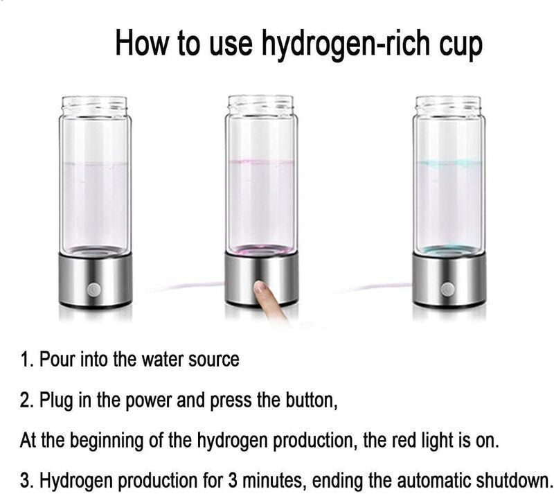 Hydrogen Water Generator Bottle - salelink.co.nz