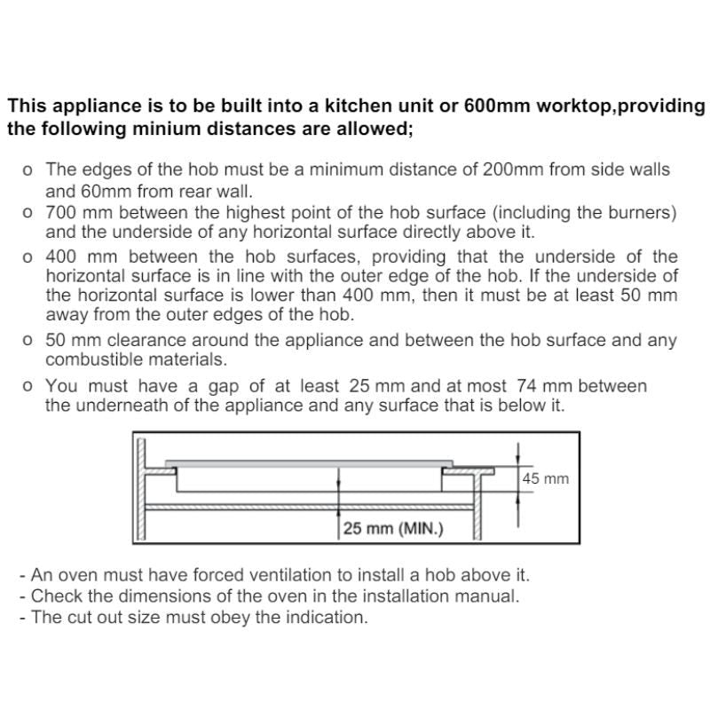 Midea 30cm 2 Burner Gas Hob Stainless Steel