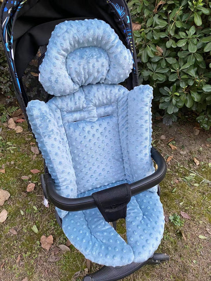 Deluxe Baby Stroller Pad liner with Multi-Zone Support