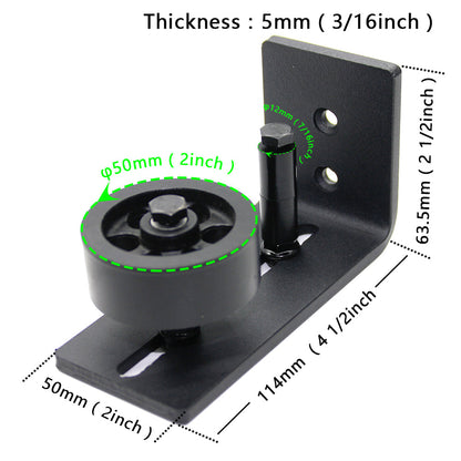 Barn Door Hardware Bottom Floor Guide Stay Roller Adjustable Wall Sliding Tool