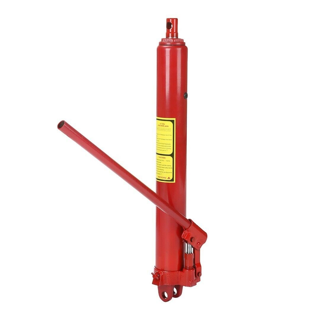 Hydraulic Long Ram Jack Manual Single Pump 8 Ton Engine Lift Cherry Picker - salelink.co.nz