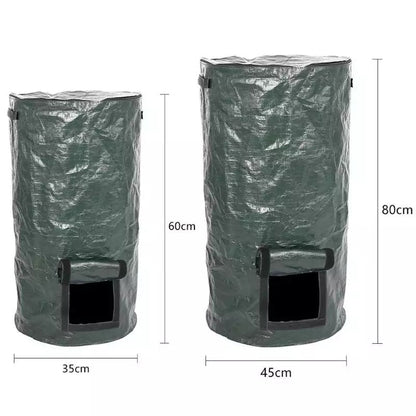 4x Reusable Compost Bin Bag 15 Gallon 35x60cm