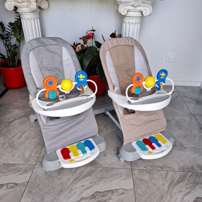 Baby Bouncer with Play Bar and Foot Piano