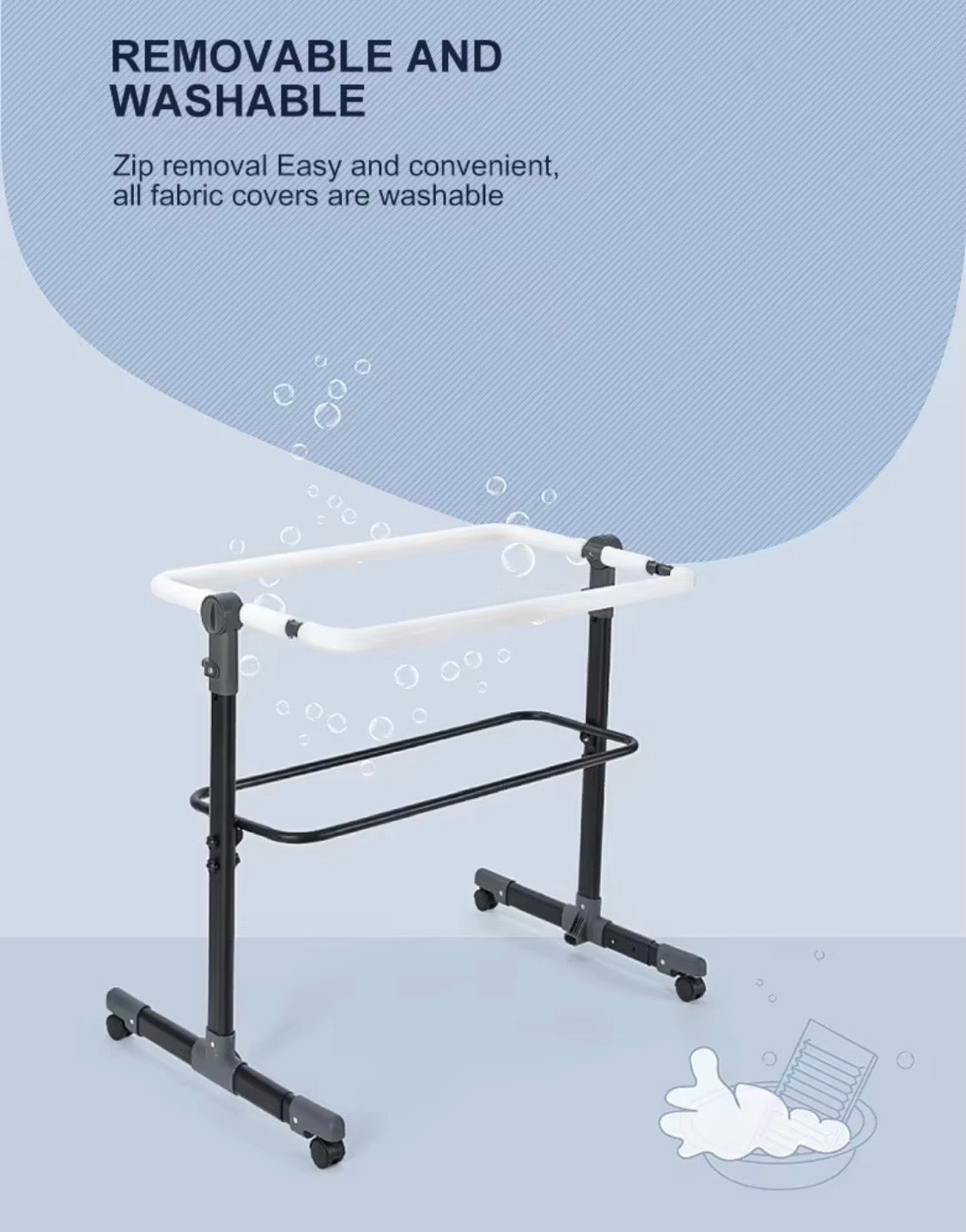 Preorder - Lucca Baby Bassinet Cradle Co-Sleeper Bed with Canopy and Storage Basket