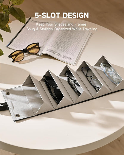 Travel Sunglass Case with 5 Slots