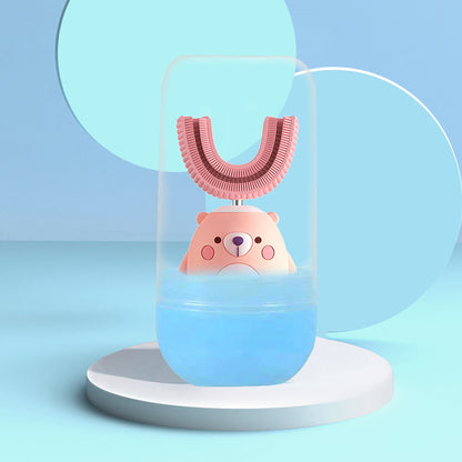 Children's U-Shaped Electric Toothbrush with Silicone Head