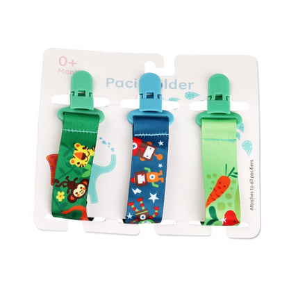 Cartoon Pattern Baby Pacifier Teether - Pack of 3