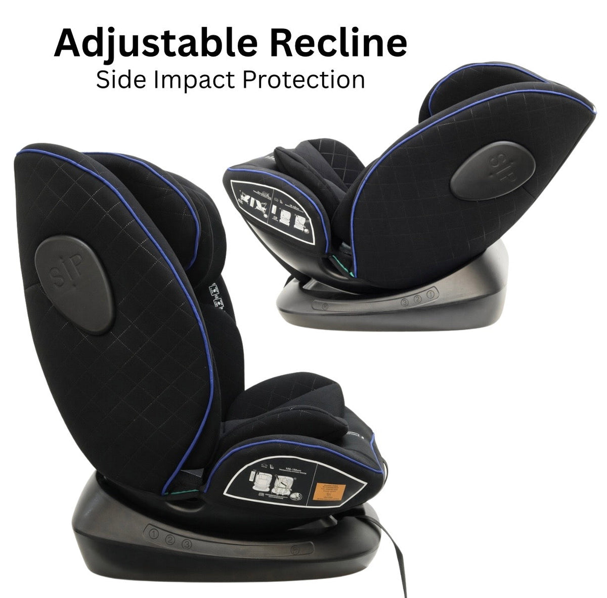Preorder - SafeSwitch Blue Convertible Car Seat with Recline and Adjustable Headrest