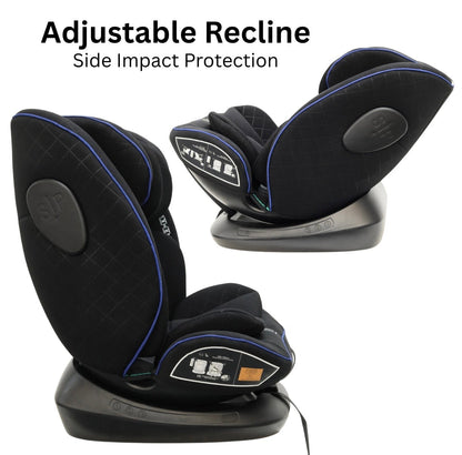 Preorder - SafeSwitch Blue Convertible Car Seat with Recline and Adjustable Headrest
