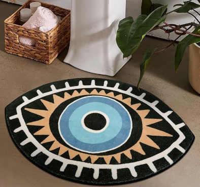 Good Energy Rug with Greek Eye Design