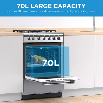 Midea 60cm Gas/Electric Freestanding Stove