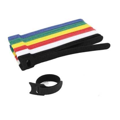 250mm Reusable Hook & Loop Cable Ties (Adjustable)