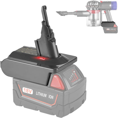 Milwaukee M18 18V Battery Converter Adapter to Dyson V7 V8 Battery