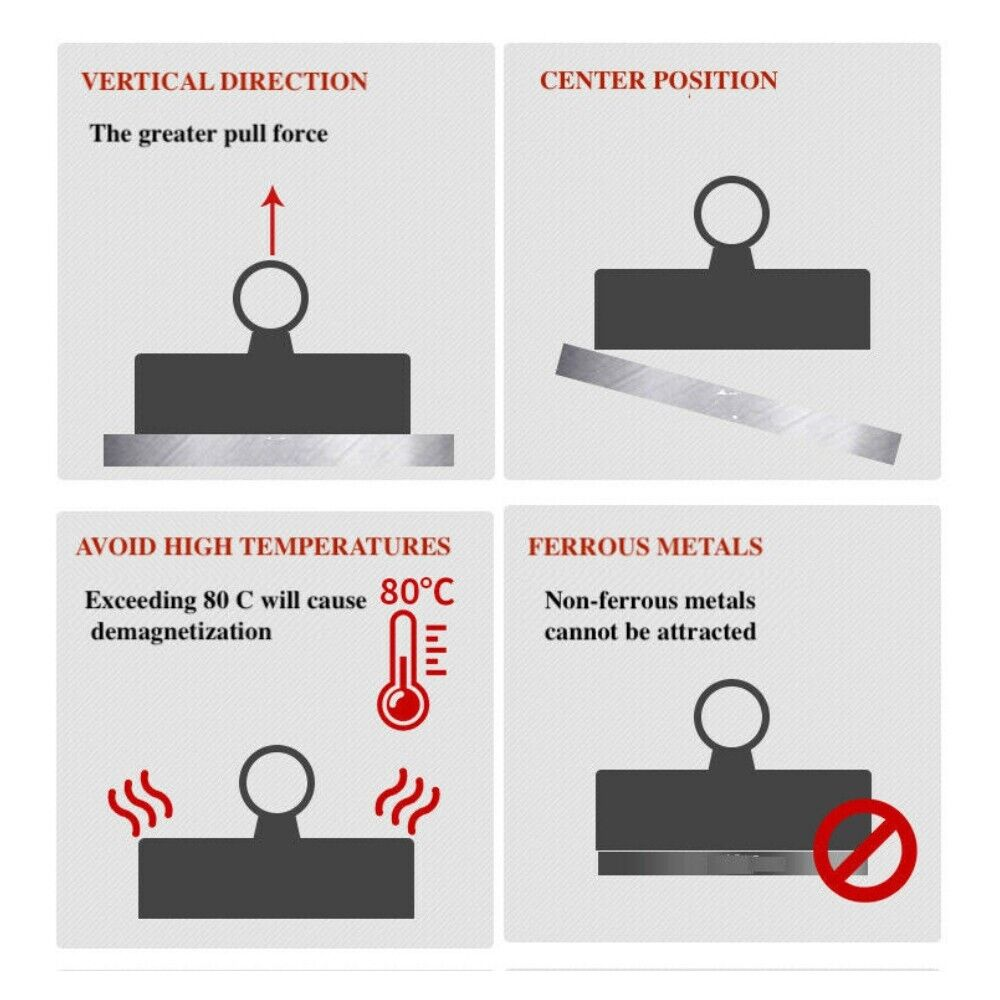 340kg Salvage Recovery Magnet with 20M Rope