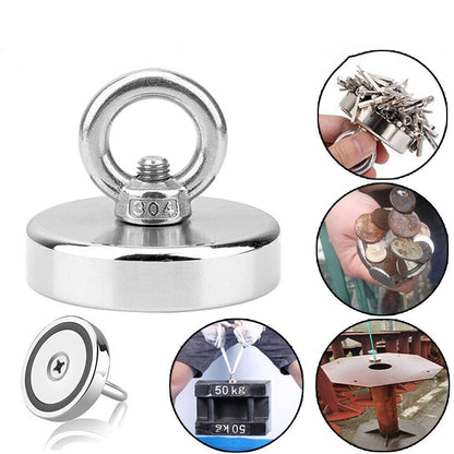 340kg Salvage Recovery Magnet with 20M Rope