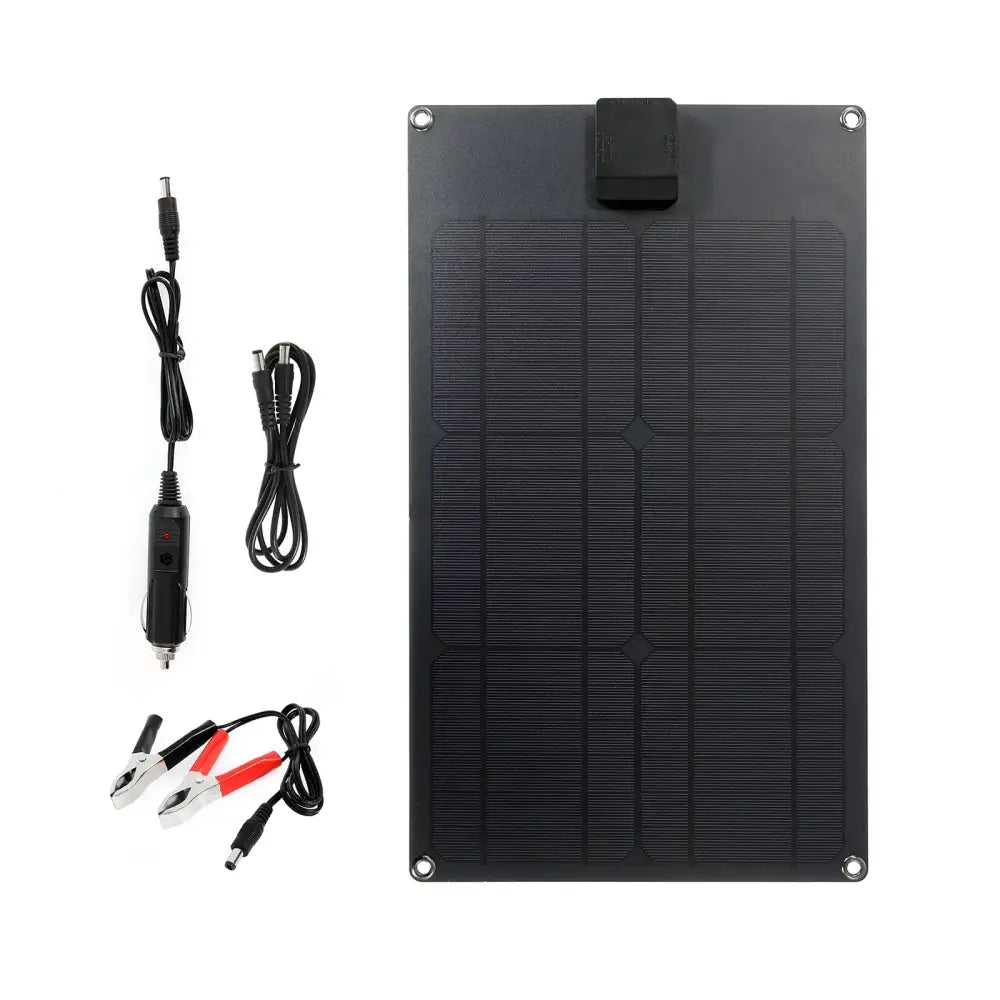 25W Portable Solar Panel Charger with USB & 12V DC Output
