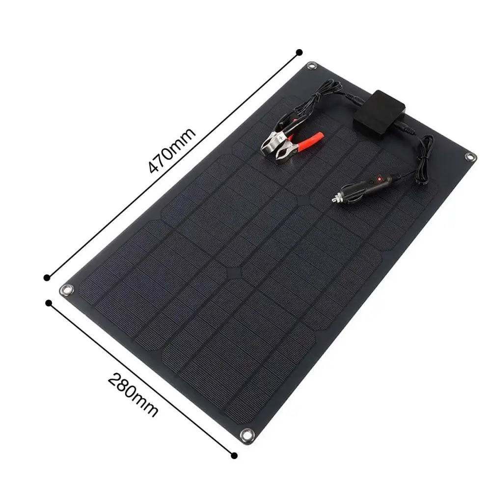 25W Portable Solar Panel Charger with USB & 12V DC Output