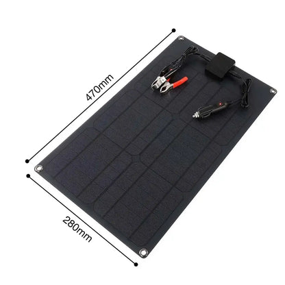 25W Portable Solar Panel Charger with USB & 12V DC Output