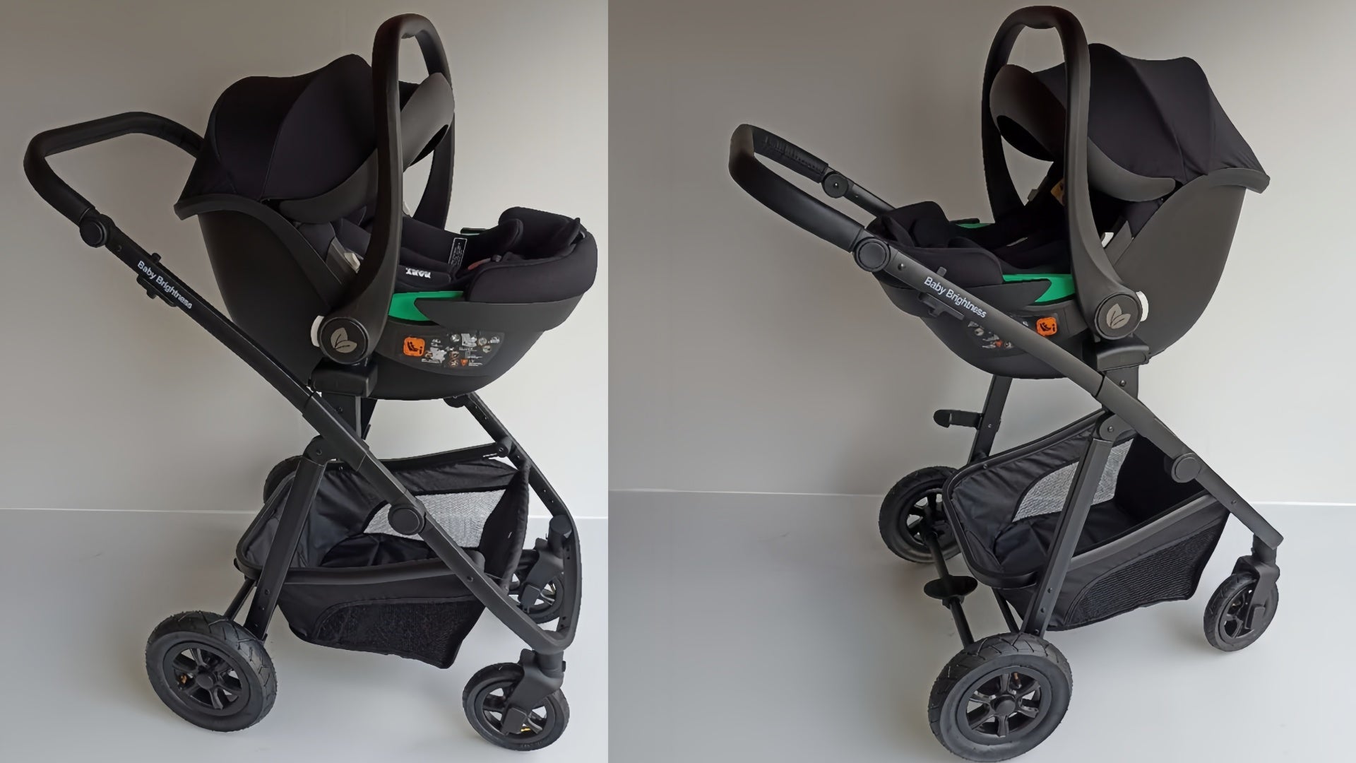 Pre-order Newborn Pram – Palms 2+ Stroller with Carrycot, Car Seat and Rotating ISOFIX Base (Black) - image 9