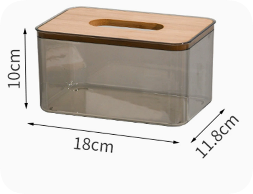 Transparent Tissue Box Holder
