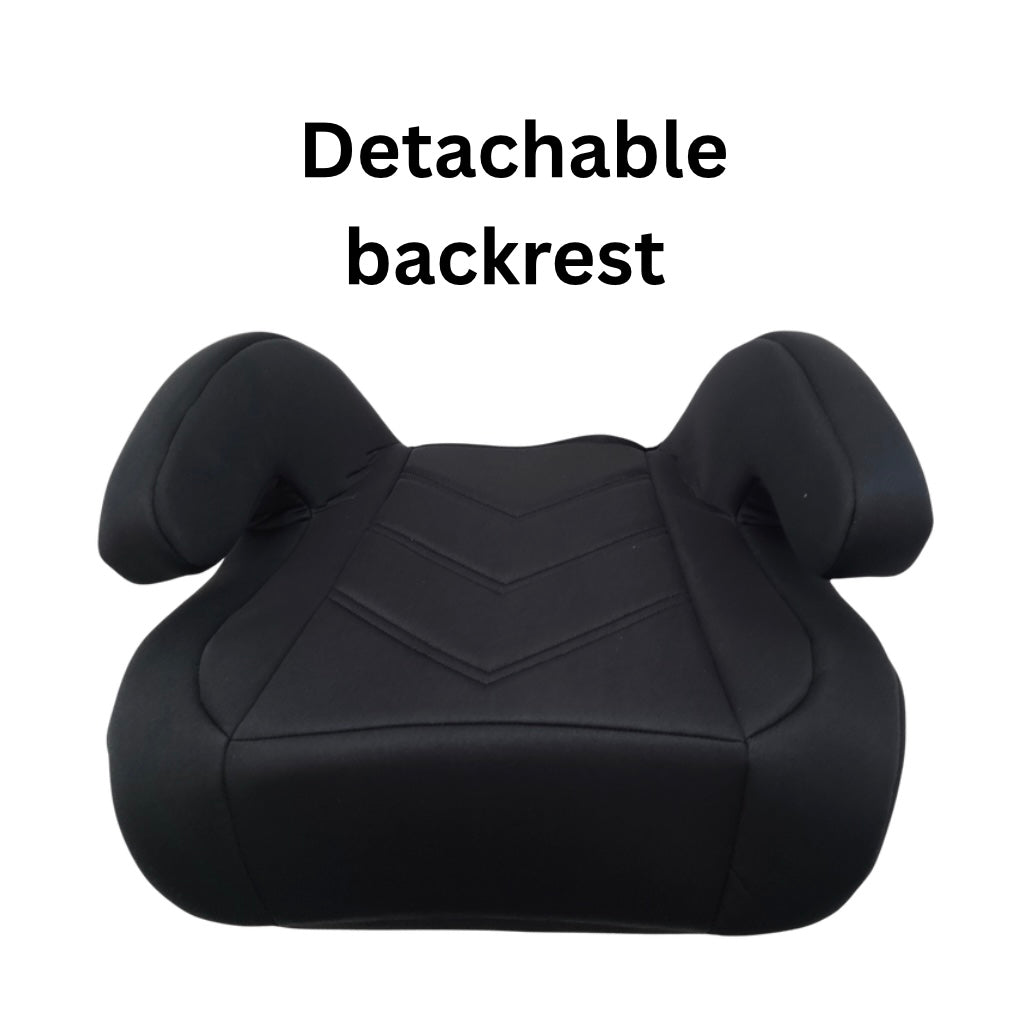 Zen i-Size Booster Car Seat with ISOFIX and Adjustable Headrest - BLACK