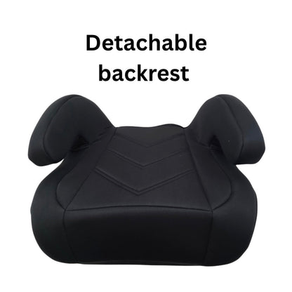 Zen i-Size Booster Car Seat with ISOFIX and Adjustable Headrest - BLACK