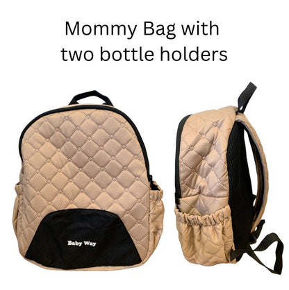 Quilted Mommy Backpack – Lightweight Nappy Bag