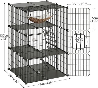 DIY 3-Tier Cat Pet Cage – Multi-Level Play & Rest Space