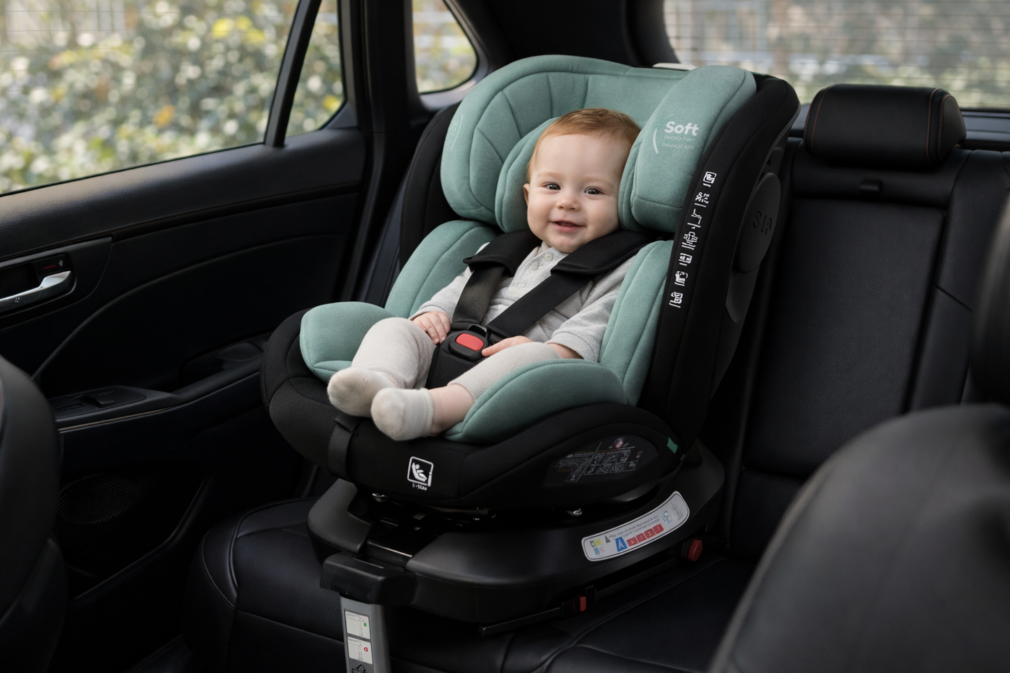 Preorder - SafeOrbit Mint i-Size 360 Rotating and Convertible Car Seat with ISOFIX and Support Leg