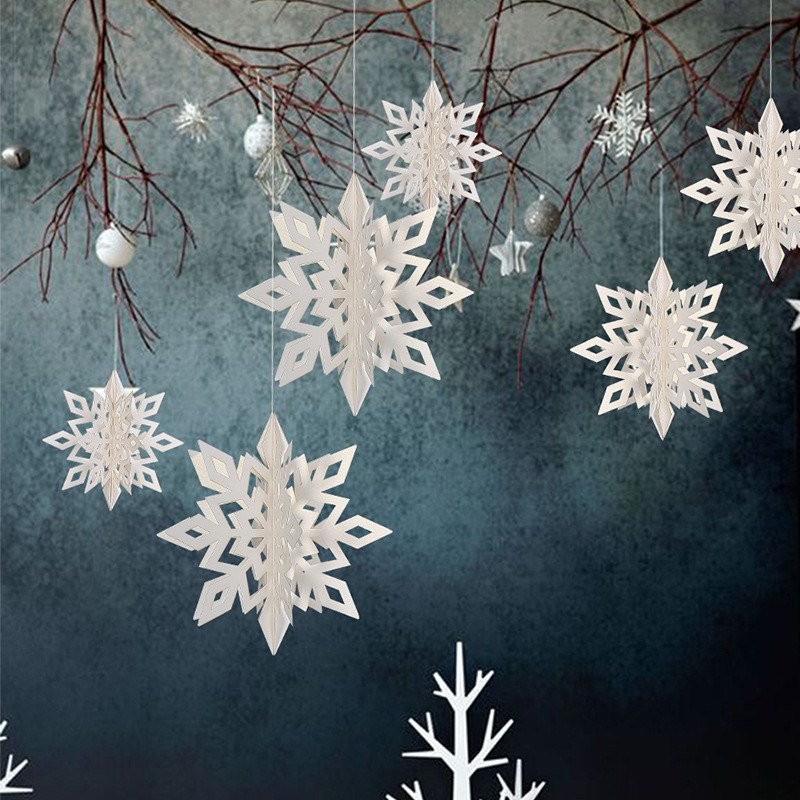 3D Snowflake Christmas Decorations