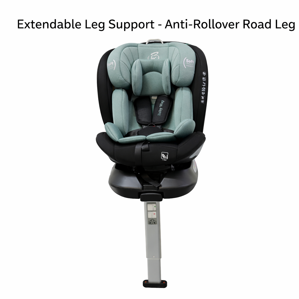 Preorder - SafeOrbit Mint i-Size 360 Rotating and Convertible Car Seat with ISOFIX and Support Leg