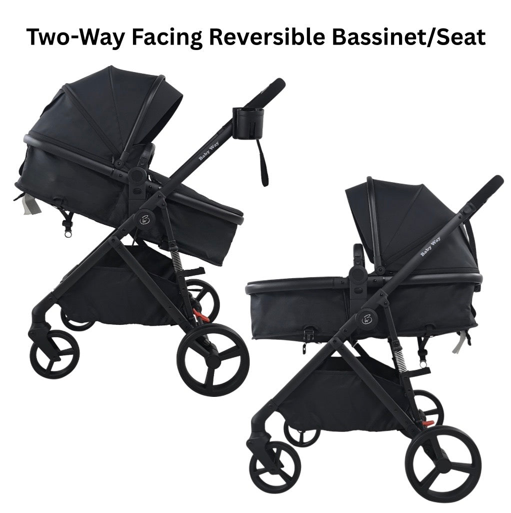 Preorder - 4in1 Crown Z Premium Stroller + Bassinet + Cloud i-Size Capsule Car Seat + Isofix Base with Leg Support Travel System