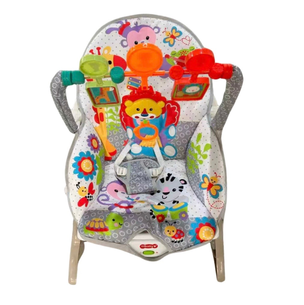 Infant-to-Toddler Baby Rocker – Multi-Stage Seat with Soothing Vibration & Toy Bar