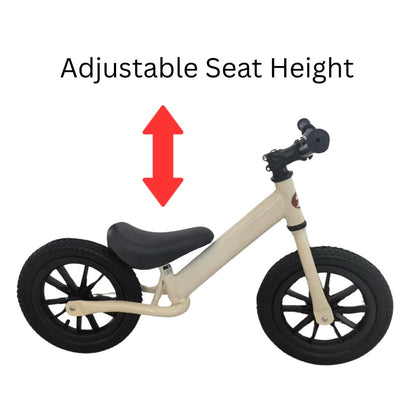 Toddler Balance Bike – Rubber Tyres & Adjustable Seat