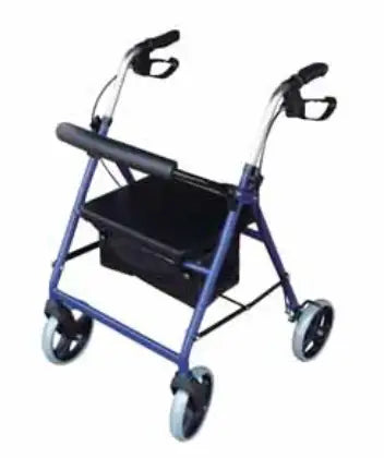 Four Wheel Classic Aluminum Rollator (RO501) - Babyonline