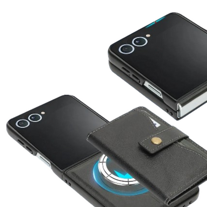 Wallet Leather Case for the Samsung Galaxy Z Flip7 (4 colours available)
