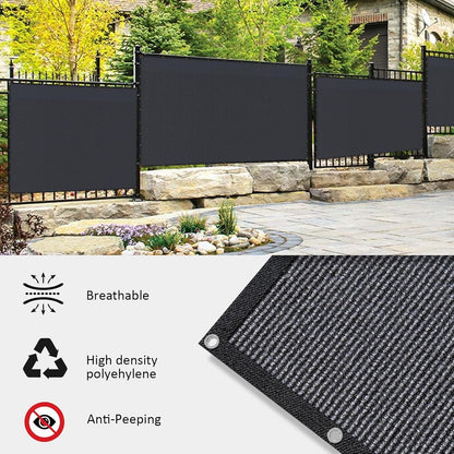 180GSM Privacy Fence Screen Black-1Mx7M