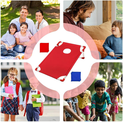 Portable Sandbag Toss Game Set Red