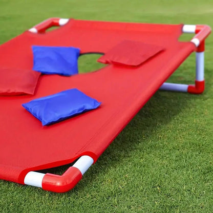Portable Sandbag Toss Game Set Red