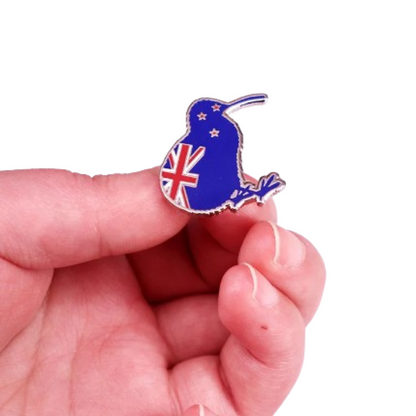 New Zealand Kiwi Bird Enamel Pin