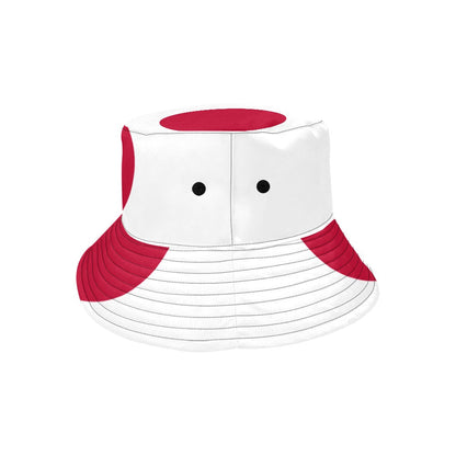 Stylish Men's Japan Flag Print Bucket Hat - Chino Cotton Twill for Outdoor Comfort