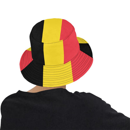 Men's Belgium Flag Bucket Hat - Stylish Chino Cotton Twill Summer Cap