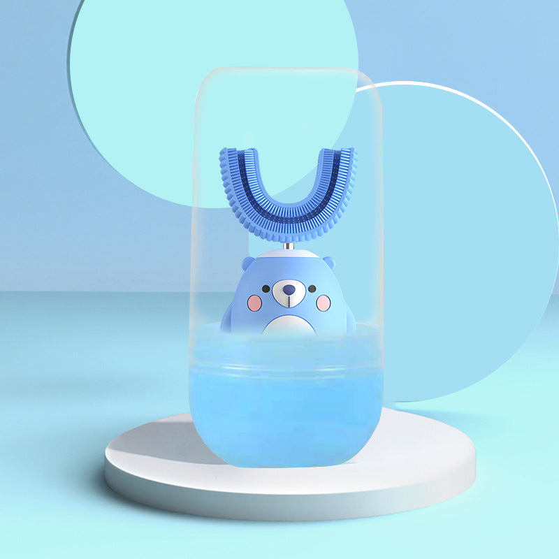 Children's U-Shaped Electric Toothbrush with Silicone Head