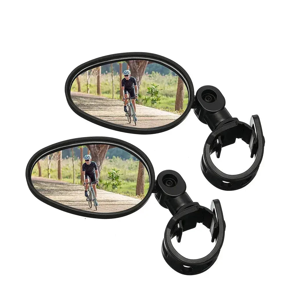 360° Adjustable Bicycle Rearview Mirrors for MTB & Road Bike Handlebars