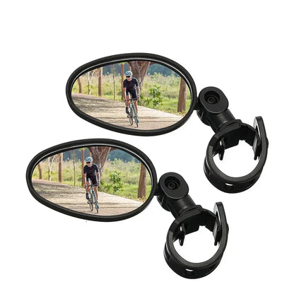 360° Adjustable Bicycle Rearview Mirrors for MTB & Road Bike Handlebars