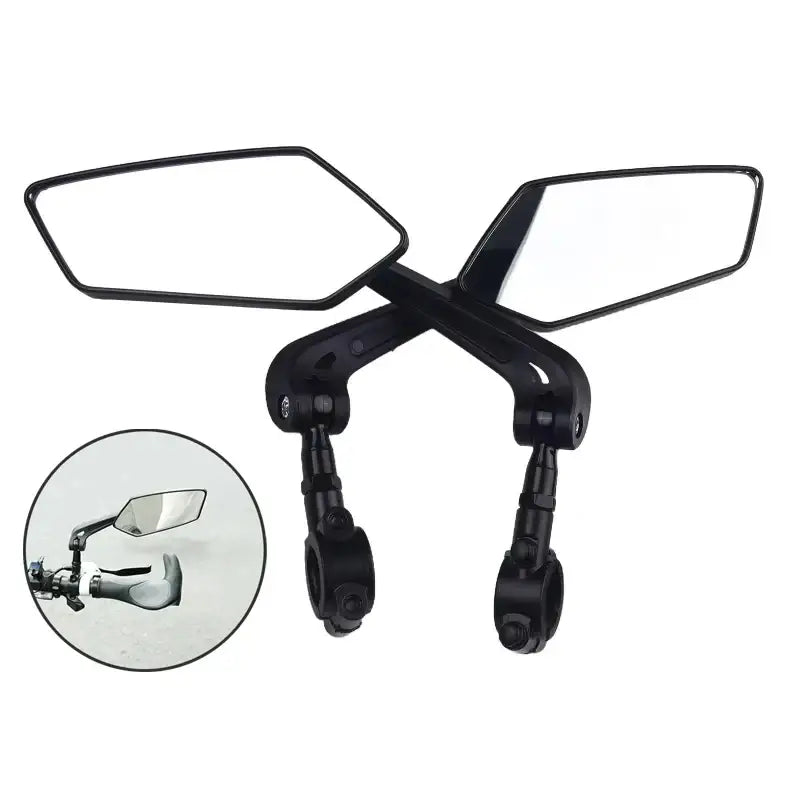 360° Adjustable Bicycle Rearview Mirrors for MTB & Road Bike Handlebars