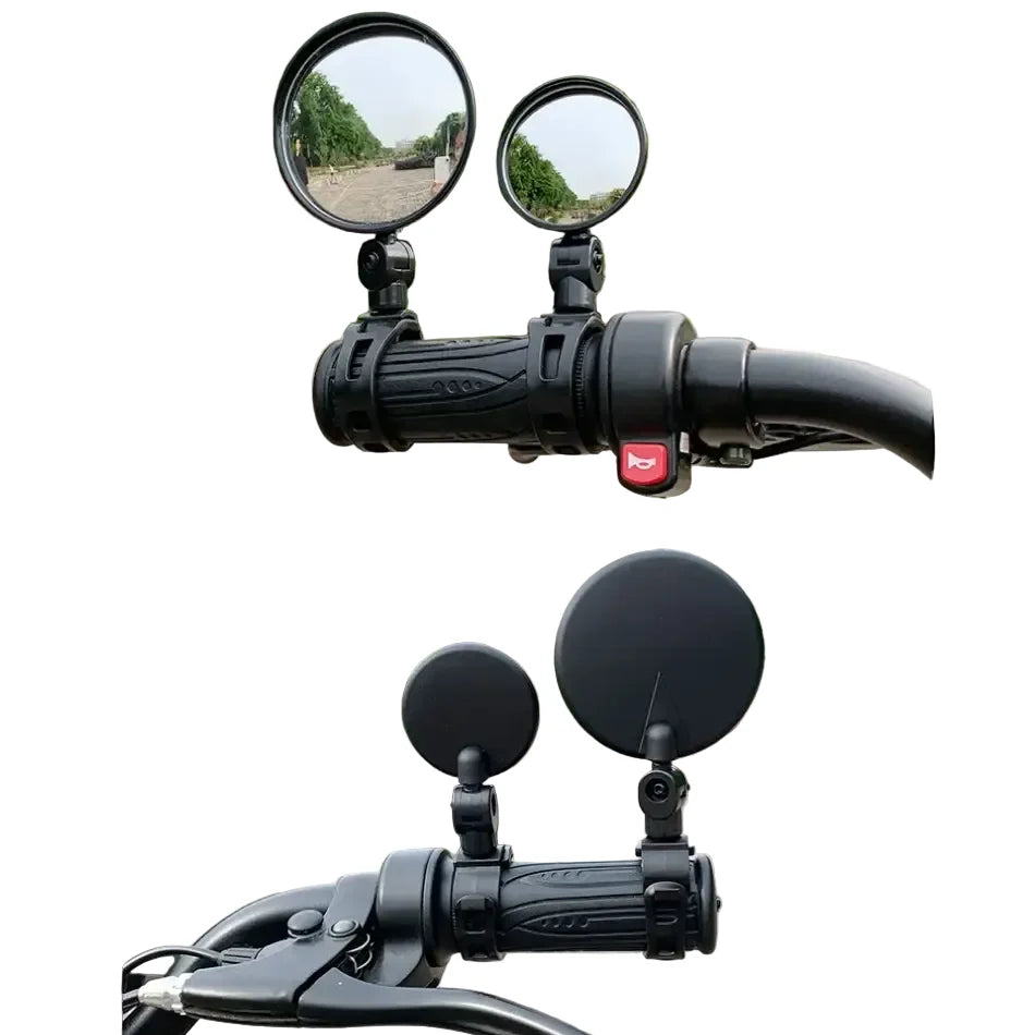360° Adjustable Bicycle Rearview Mirrors for MTB & Road Bike Handlebars