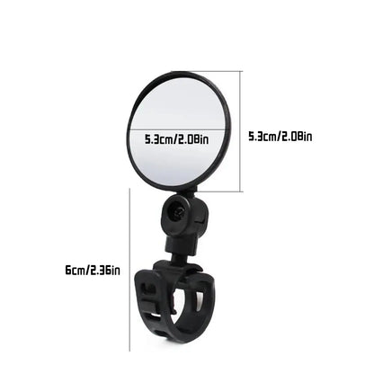 360° Adjustable Bicycle Rearview Mirrors for MTB & Road Bike Handlebars