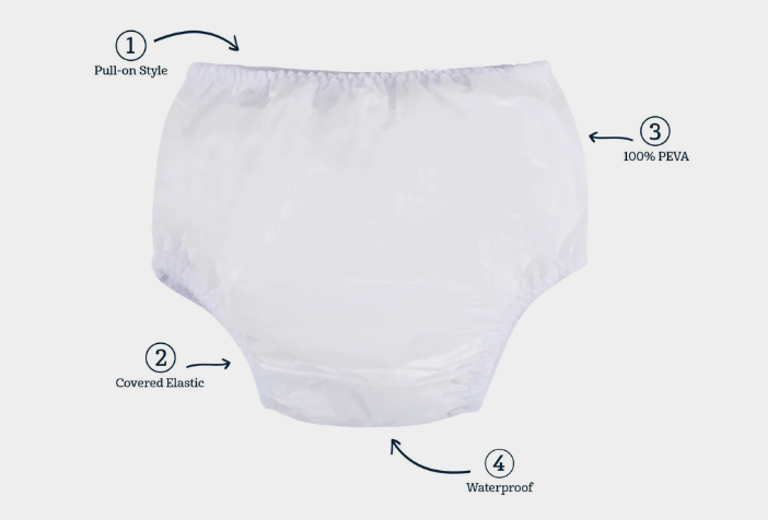 Neeva White Waterproof PEVA Pant - 2 Pack