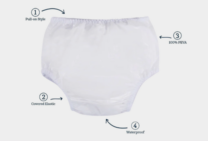 Neeva White Waterproof PEVA Pant - 2 Pack